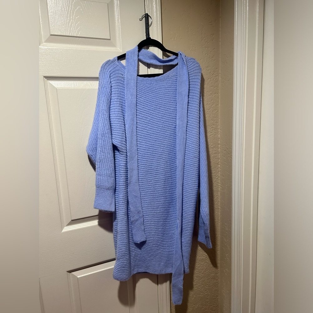 Blue Women's Sweater Dress